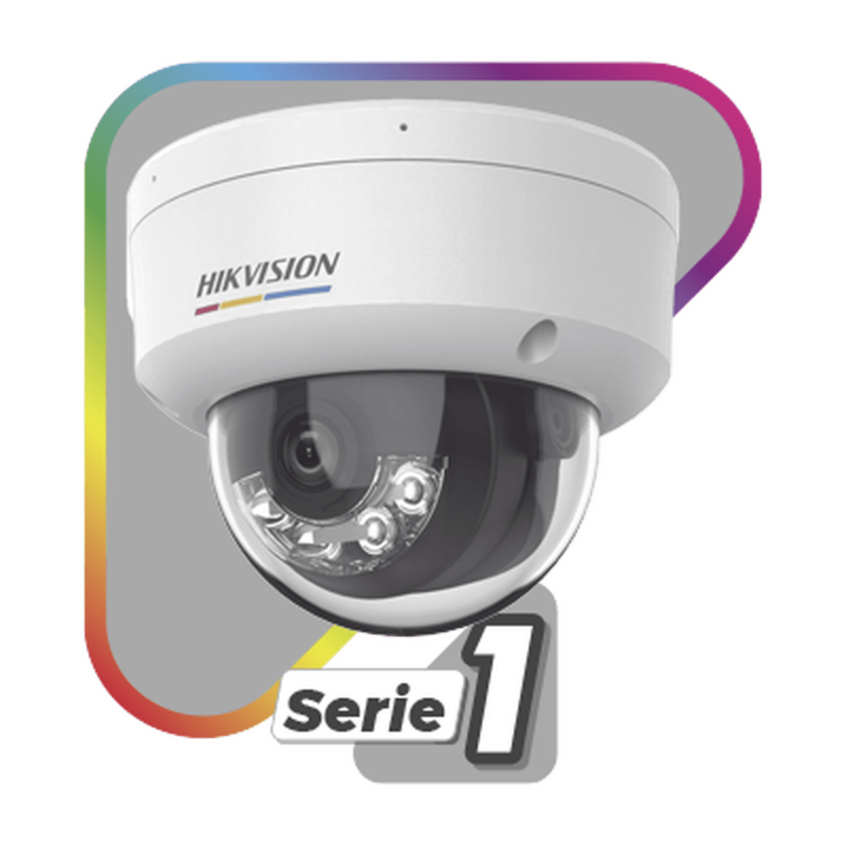 Camaras IP DomoHIKVISIONDS-2CD1167G2H-LIUFCámara Domo IP 6MP Lente 2.8mm AcuSense Lite ColorVu Exterior IP67 Hikvision DS - 2CD1167G2H - LIUF - SILYMX