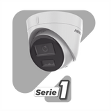 Dual Light Turret IP 2 Megapixel Lente 2.8 mm 30 mts IR + 30 mts Luz Blanca Micrófono Integrado ACUSENSE Lite Exterior IP67 H.265 PoE ONVIF DS-2CD1323G2-LIU HIKVISION - Imagen 1