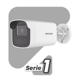 Camaras IP BalaHIKVISIONDS-2CD1T83G2-LIU(F)Camara Bala IP 8MP 4K Lente 4mm AcuSense Lite Microfono IR 50m Luz Blanca Hikvision DS - 2CD1T83G2 - LIU(F) - SILYMX