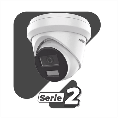 Camaras IP TurretHIKVISIONDS-2CD2363G2-LI2UCamara Turret IP 6MP AcuSense Dual Light 2 Microfonos Lente 2.8mm IR 30m PoE Hikvision DS - 2CD2363G2 - LI2U - SILYMX