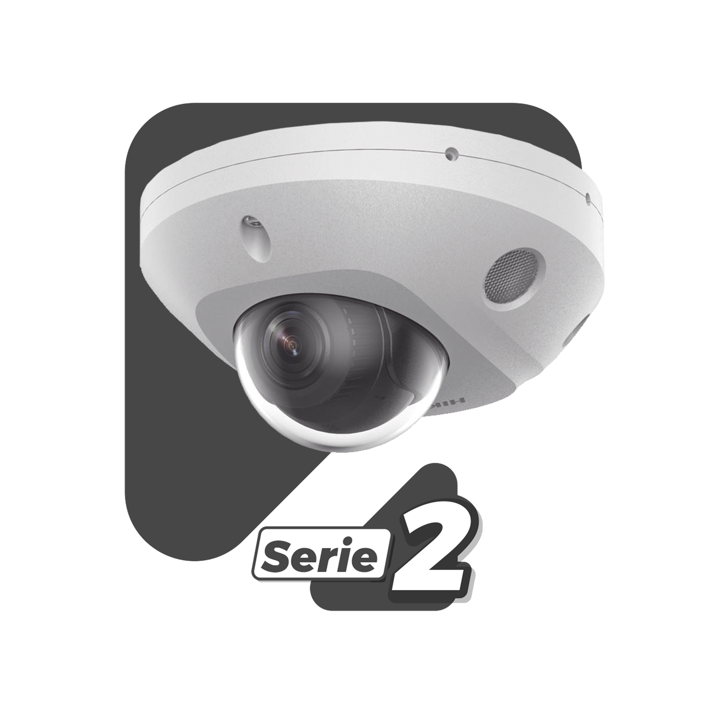 Mini Domo Ip 4 Megapíxel Lente 2.8 Mm Exterior Ip67 DS-2CD2543G2-LIS2U HIKVISION - Imagen 1