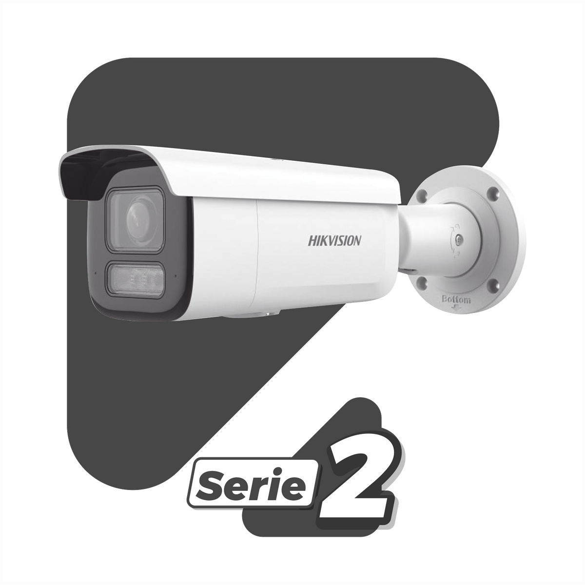 Camara Bala IP 8MP 4K Lente Motorizado 2.8-12mm AcuSense Luz Dual 60m PoE IP67 Hikvision DS-2CD2683G2-LIZS2U - Imagen 2