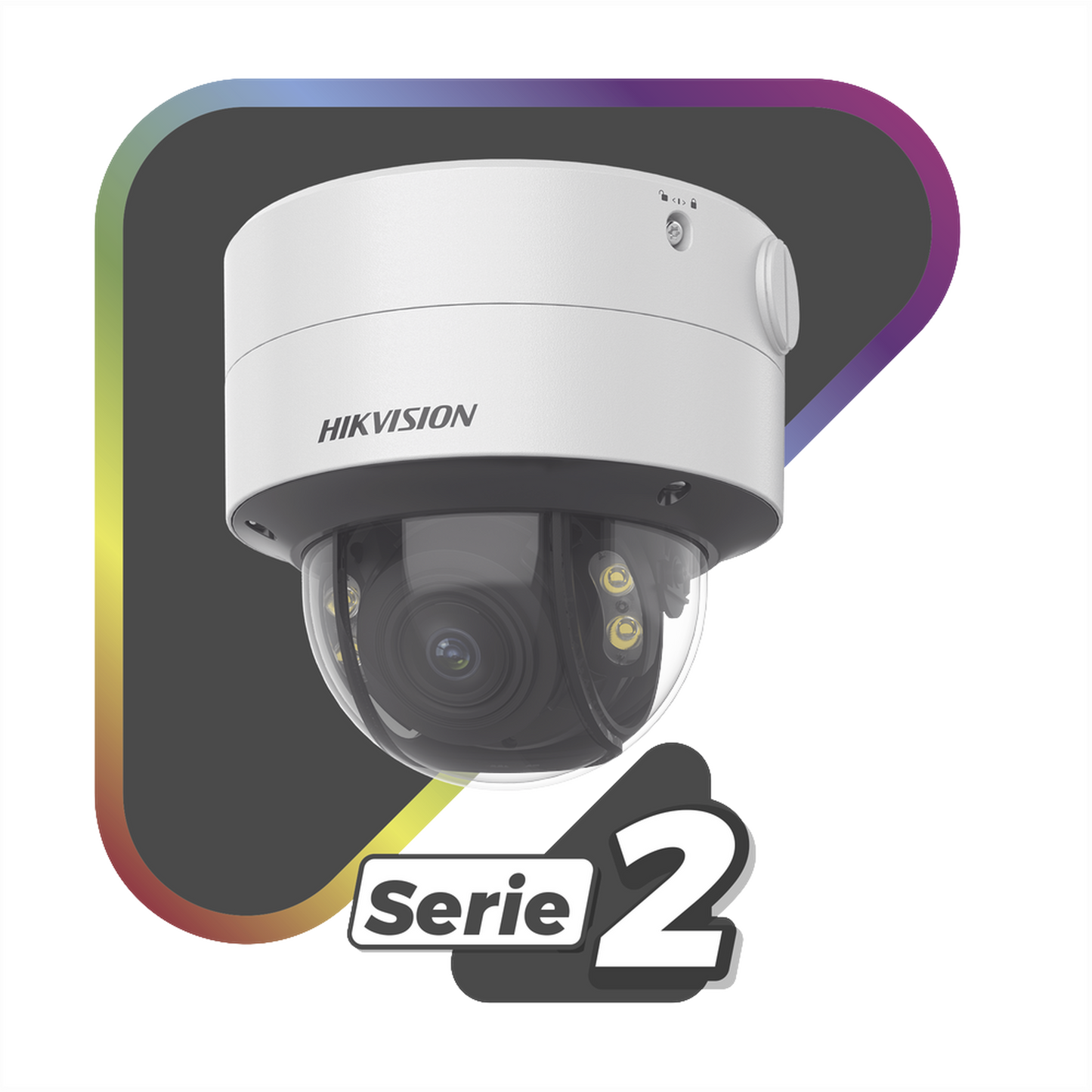 Domo IP 4 Megapixel Lente 2.8 a 12 mm Imagen a Color 24/7 ColorVu 40 mts Luz Blanca WDR 130 dB Exterior IP67 IK10 Captura Facial ACUSENSE Micro SD ACUSEARCH DS-2CD2747G2T-LZS(C) HIKVISION - Imagen 1