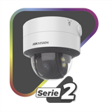 Domo IP 4 Megapixel Lente 2.8 a 12 mm Imagen a Color 24/7 ColorVu 40 mts Luz Blanca WDR 130 dB Exterior IP67 IK10 Captura Facial ACUSENSE Micro SD ACUSEARCH DS-2CD2747G2T-LZS(C) HIKVISION - Imagen 1
