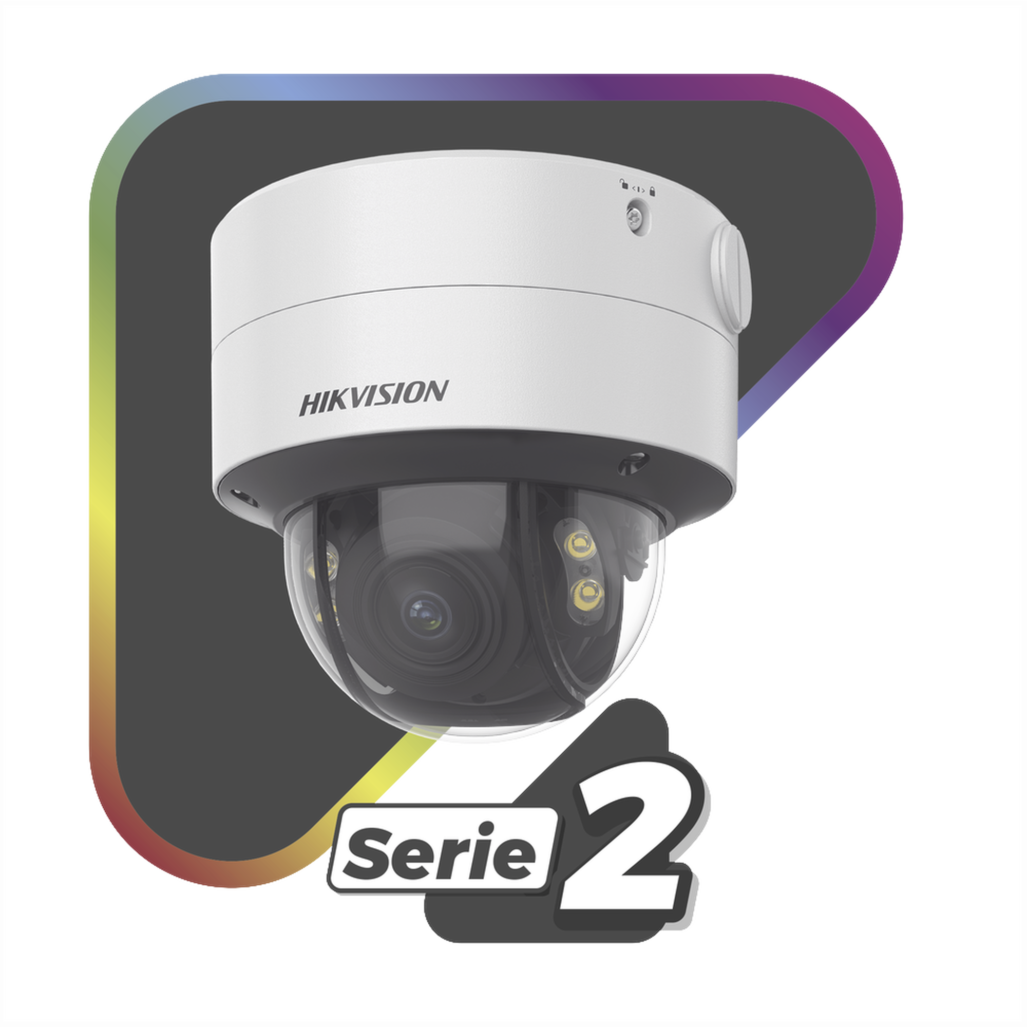 Domo IP 4 Megapixel Lente 2.8 a 12 mm Imagen a Color 24/7 ColorVu 40 mts Luz Blanca WDR 130 dB Exterior IP67 IK10 Captura Facial ACUSENSE Micro SD ACUSEARCH DS-2CD2747G2T-LZS(C) HIKVISION - Imagen 1