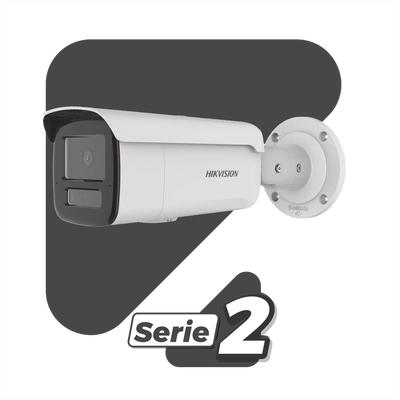 Camaras IP BalaHIKVISIONDS-2CD2T63G2-4LI2UCámara Bala IP 6MP Dual Light 2 Micrófonos AcuSense IR 80m Hikvision DS - 2CD2T63G2 - 4LI2U - SILYMX