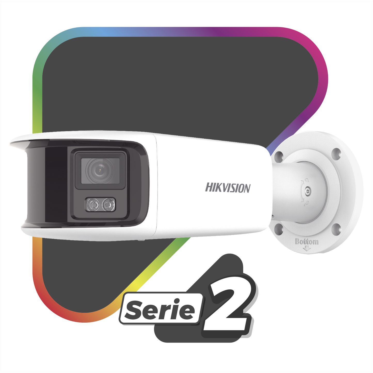Cámara Ip 8mp 4k 4mm 180° Colorvu Poe Ip67 Acusense 40mts Ir DS-2CD2T87G2-PLSU/SL(C) HIKVISION - Imagen 1