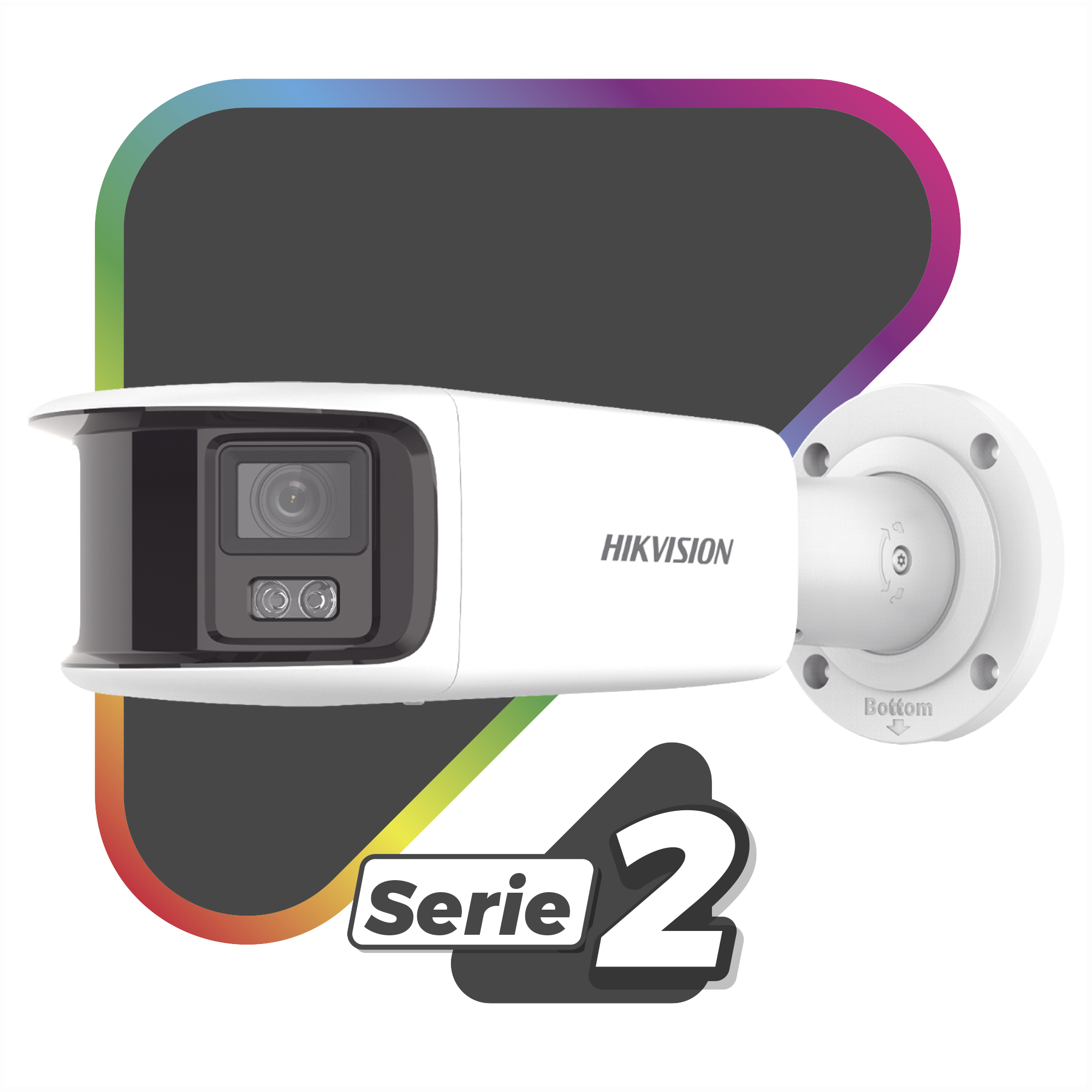 Cámara Ip 8mp 4k 4mm 180° Colorvu Poe Ip67 Acusense 40mts Ir DS-2CD2T87G2-PLSU/SL(C) HIKVISION - Imagen 1