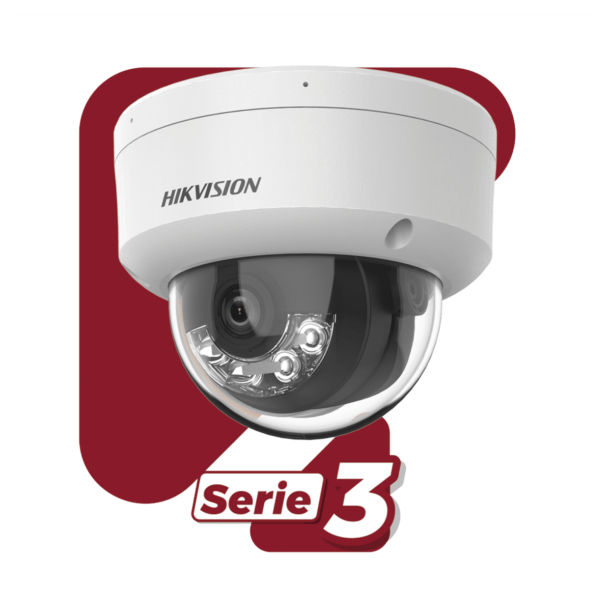 Cámaras IP DomoHIKVISIONDS-2CD3141G2-LIUFCamara Domo IP 4MP Dual Light Lente 2.8mm Microfono IR 30m Luz Blanca 30m IK08 IP67 Hikvision DS - 2CD3141G2 - LIUF - SILYMX