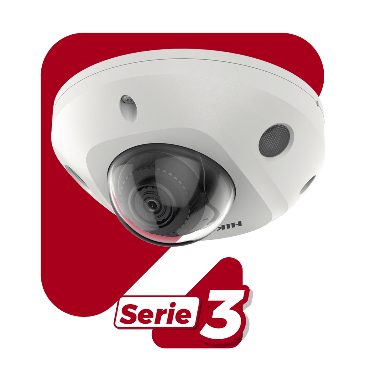 Camaras IP DomoHIKVISIONDS-2CD3546G2-IS(H)Camara Mini Domo IP 4MP Lente 2.8mm IR 30m Microfono AcuSense DarkFighter Hikvision DS - 2CD3546G2 - IS(H) - SILYMX
