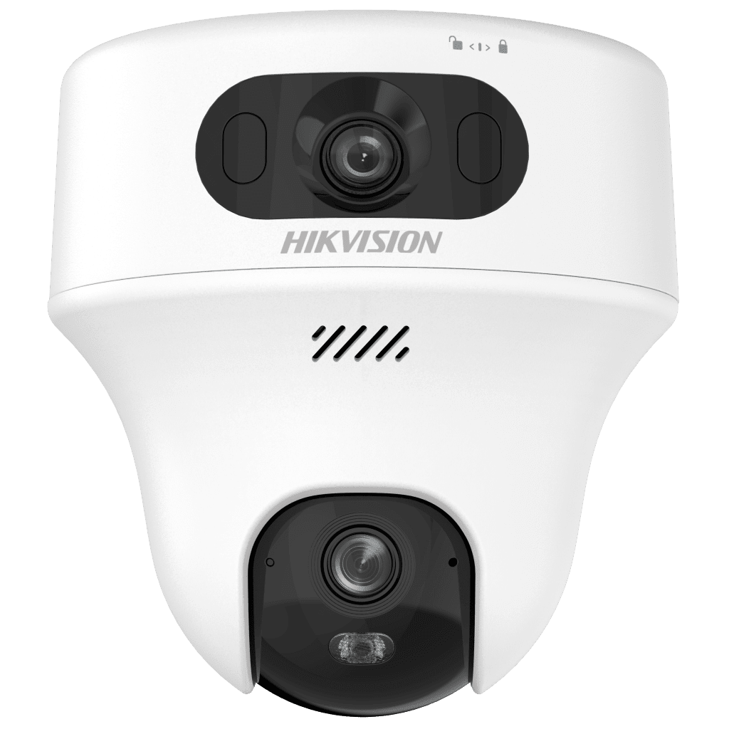Camaras WifiHIKVISIONDS-2CFWQ6-DCamara Turret PT 6MP Doble Lente Dual Light WiFi Audio Bidireccional Interior Hikvision DS - 2CFWQ6 - D - SILYMX