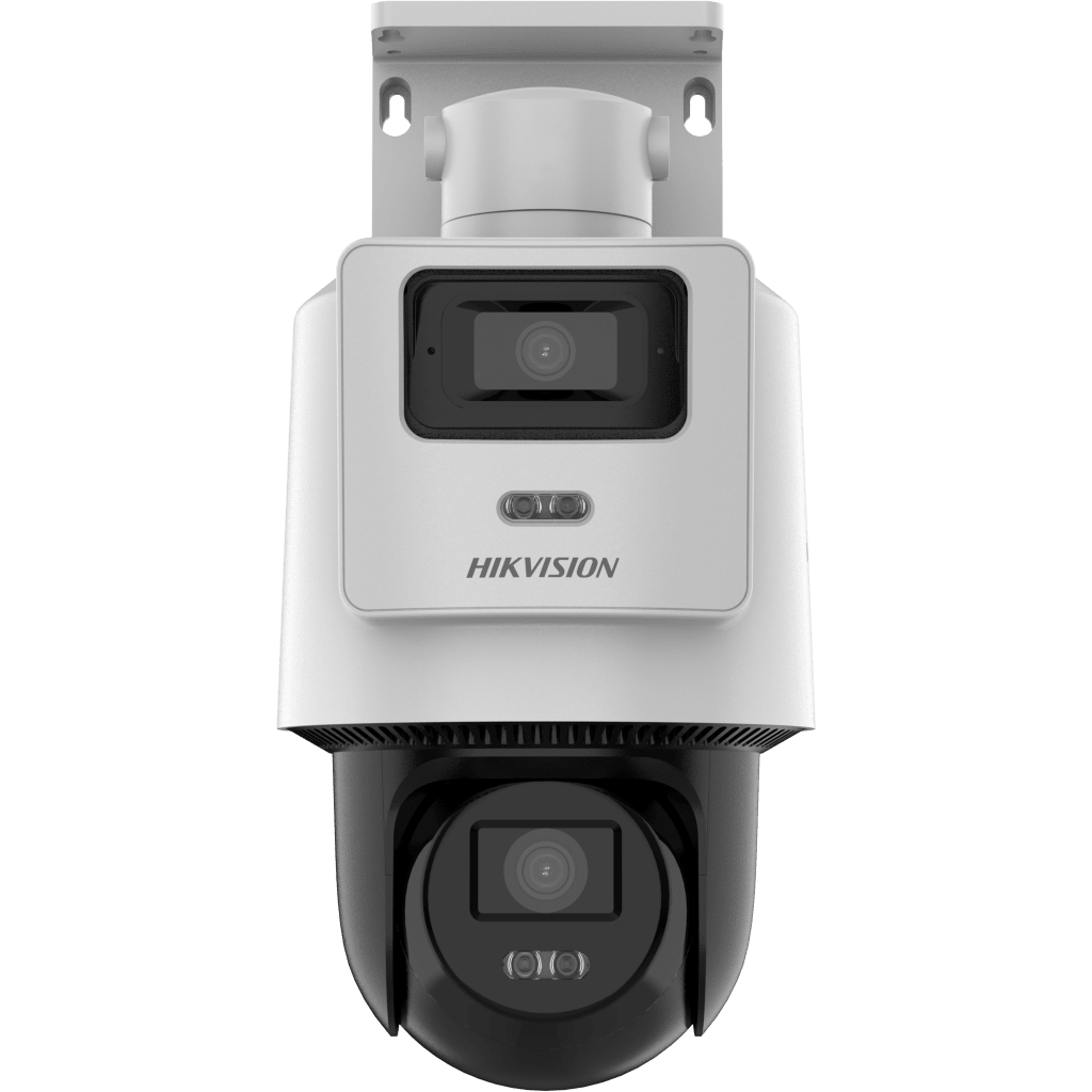 Cámara PTZ TandemVu 4 MP + 4 MP / Lentes 2.8 mm + 8 mm / Dual Light IR + Blanca 30 m / IP66 / Audio Bidireccional HIKVISION - Imagen 1