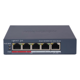 Switch PoE+ / Monitoreable / 4 Puertos 10/100 Mbps PoE+ / 1 Puerto 10/100 Mbps Uplink / Configuración Nube Hik-PartnerPro / Modo Extendido hasta 300 Metros / 45 W HIKVISION - Imagen 1