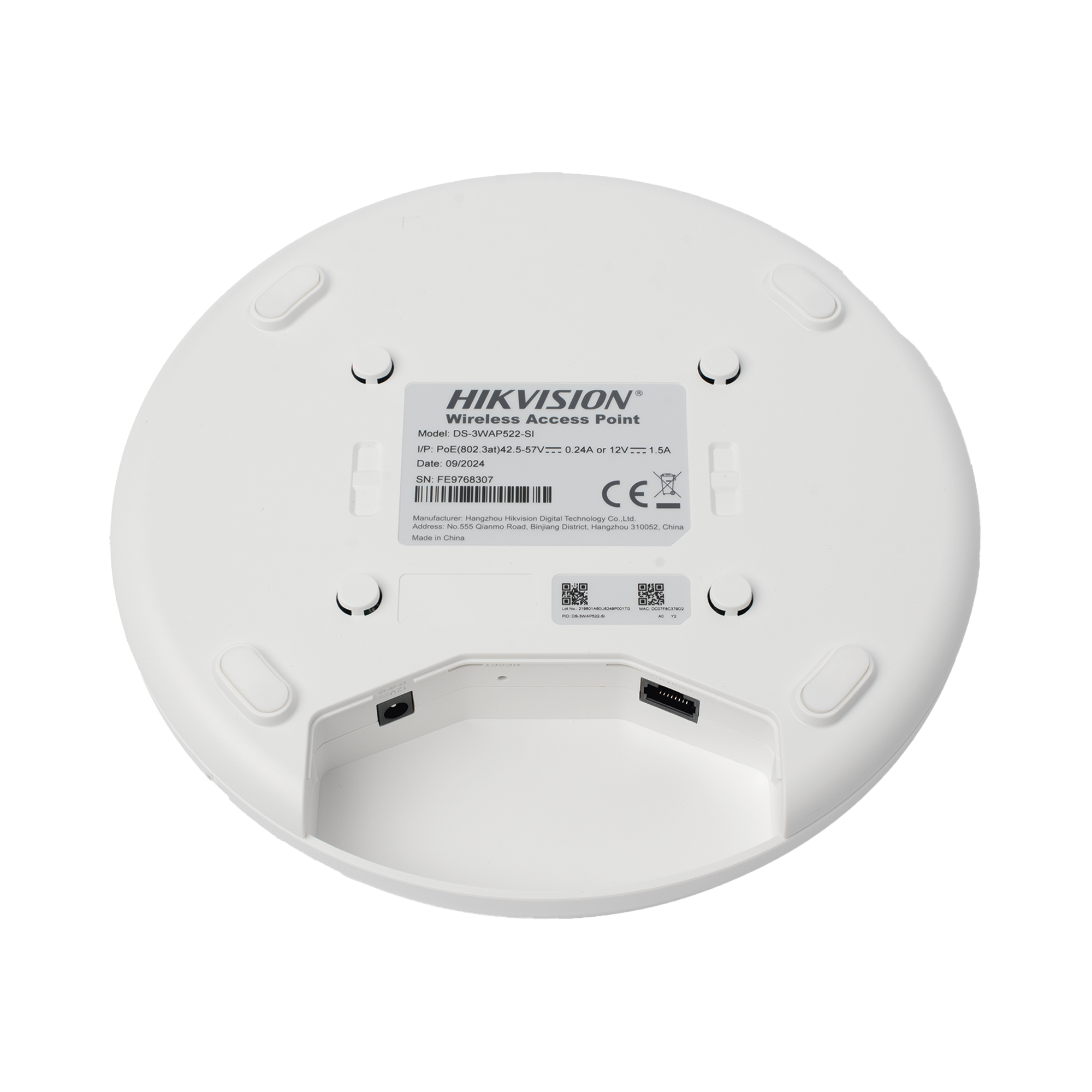Punto de Acceso / Montaje en Techo o Pared / WiFi 5 / Soporta Roaming / PoE / Interior / Soporta hasta 256 Usuarios (80 Conexiones Simultaneas) / 1200 Mbps / 20 dB / Administración Gratuita desde la Nube HIKVISION - Imagen 2