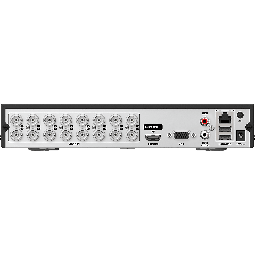 DVR Pentahíbrido / 16 Canales TurboHD + 24 Canales IP / 3K Lite / Salida 4K HDMI / H.265+ con GUANLAN AI / AcuSearch / Perimeter Protection / 1 Bahía SATA 12 TB HIKVISION - Imagen 2