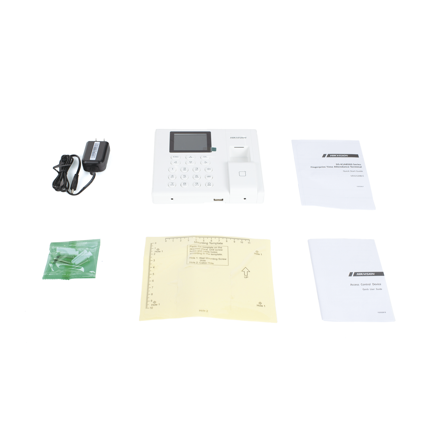 Checador de Huella con Batería de Respaldo / Reportes por USB / 1,000 Usuarios / Lector de Tarjetas EM / Uso con iVMS-4200 HIKVISION - Imagen 1