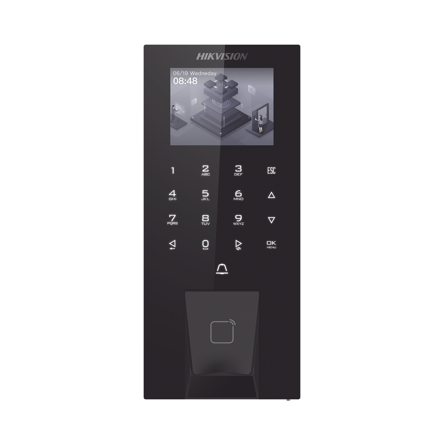 Biometrico IP65 WiFi PoE para Acceso y Asistencia / 5,000 Huellas y Tarjetas / Administración en la Nube con HikConnect Teams / Salida 12 Vcd para Chapa HIKVISION - Imagen 2
