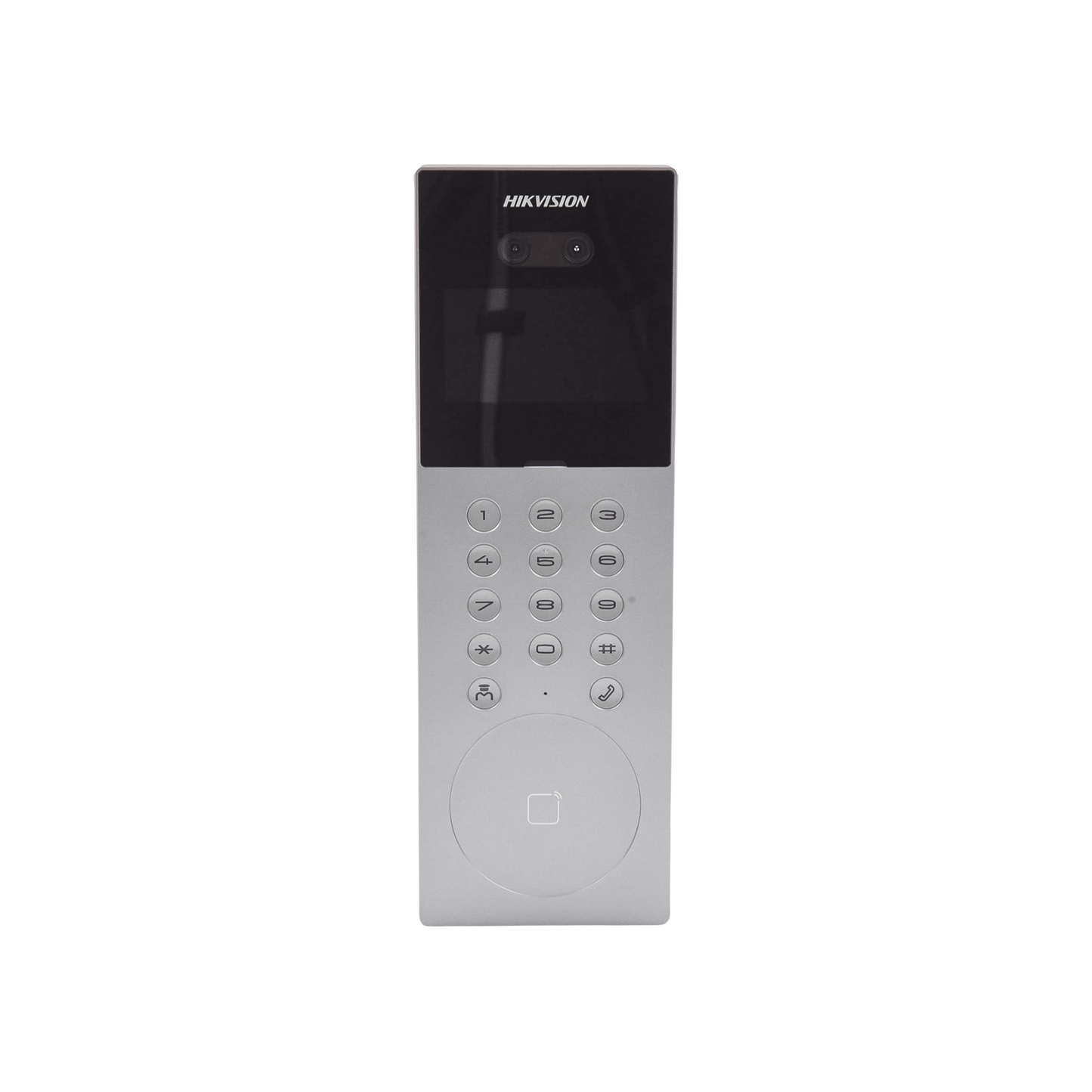 Videoportero IP Hikvision Multiapartamento con Reconocimiento Facial Llamada a App HikConnect IP65 Apertura por Rostro, Tarjeta o App - Imagen 1