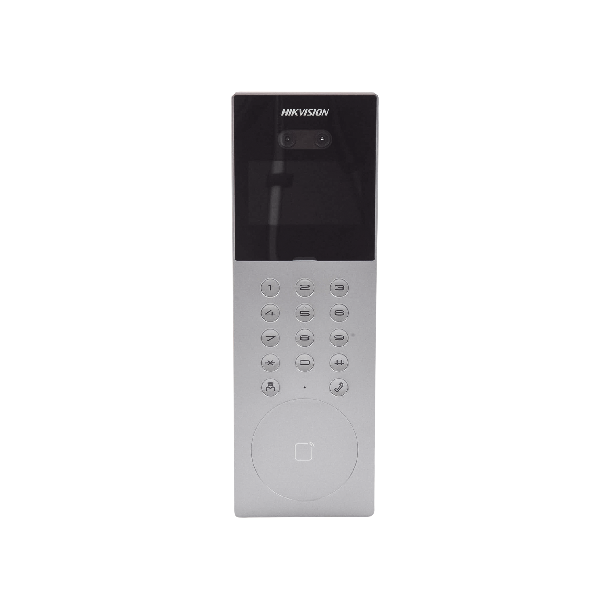 Videoportero IP Hikvision Multiapartamento con Reconocimiento Facial Llamada a App HikConnect IP65 Apertura por Rostro, Tarjeta o App - Imagen 1