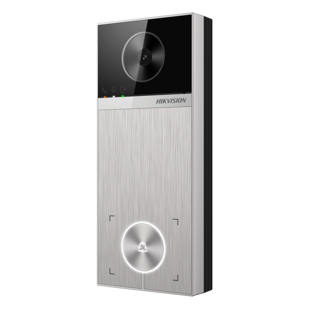 Videoportero IP / 4 Megapixel / Ángulo de Visión 150° / Control de 2 Cerraduras / Detección de Sonidos Específicos / IP65 / PoE IEEE802.3at HIKVISION - Imagen 1