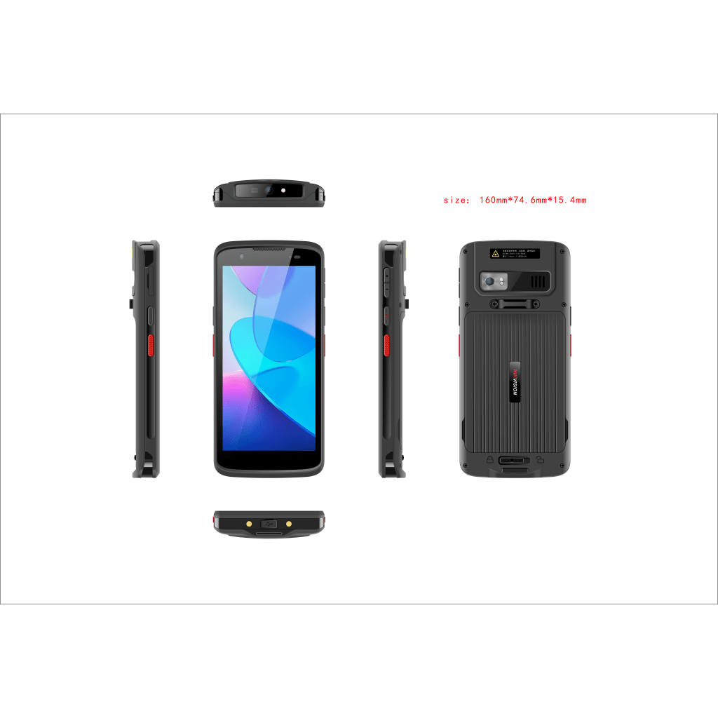 Terminal Portátil / Android 14 / Pantalla IPS 5.5" / Cámaras 5 MP y 13 MP / Escáner 1D/2D / IP68 / Batería 5000 mAh / Wi-Fi / Bluetooth 5.0 / NFC / GPS HIKVISION - Imagen 5