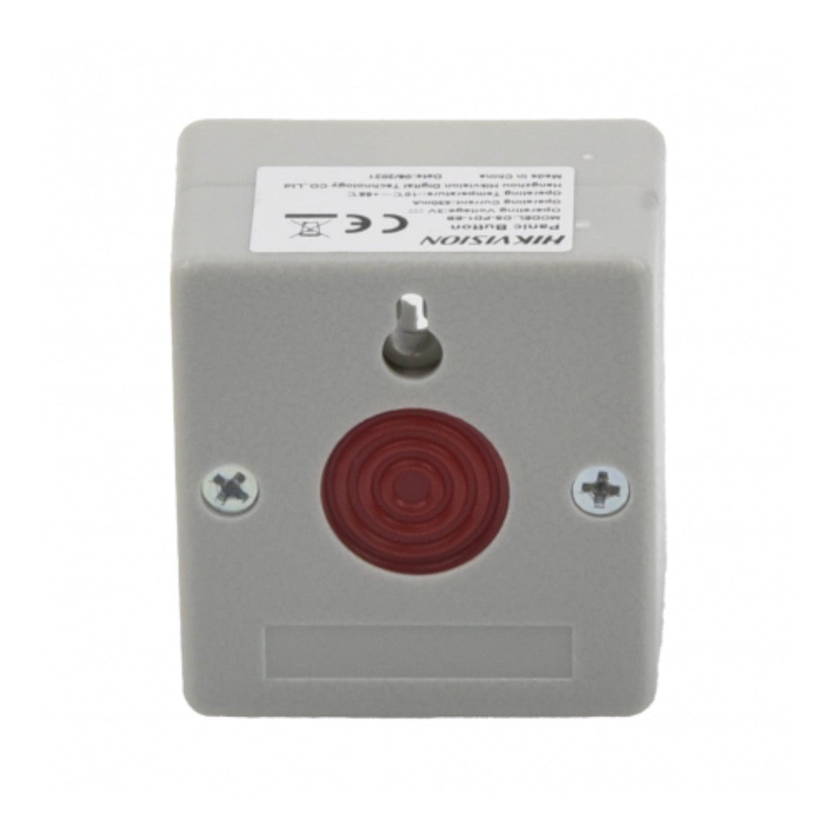 Botón de Pánico Cableado Compatible con Cualquier Panel de Alarma Llave de Seguridad NA NC Material Retardante al Fuego ABS DS-PD1-EB - SILYMX