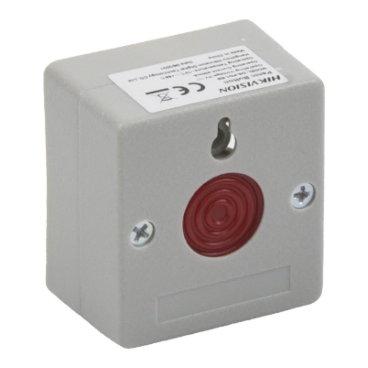 Botón de Pánico Cableado Compatible con Cualquier Panel de Alarma Llave de Seguridad NA NC Material Retardante al Fuego ABS DS-PD1-EB - SILYMX