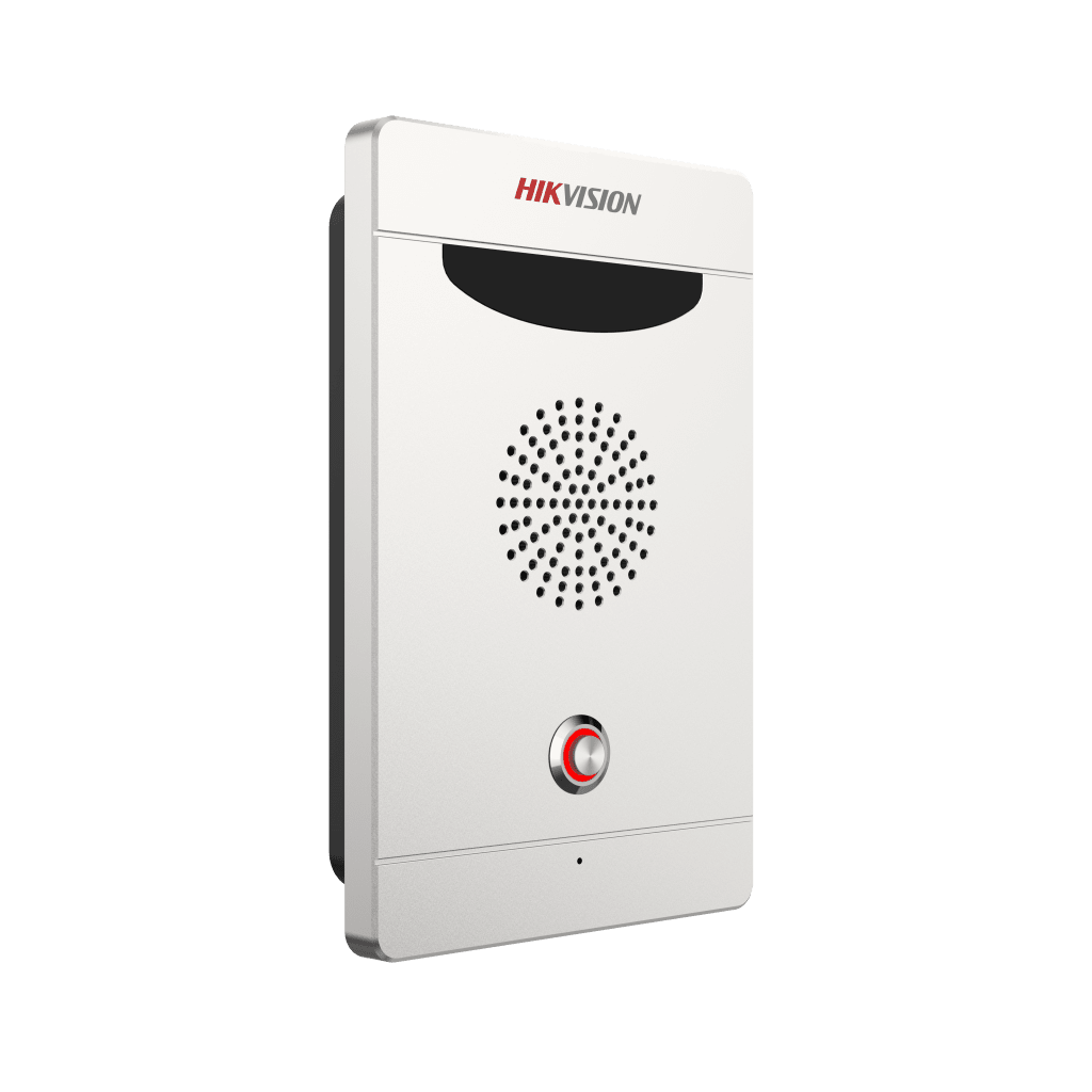 Estación de Alarma de Pánico / Audio Bidireccional / Altavoz 3W Integrado / Micrófono Omnidireccional / 2 Entradas y 2 Salidas de Alarma / IP65 IK08 / Montaje Pared y Empotrado / Exterior Aluminio HIKVISION - Imagen 2