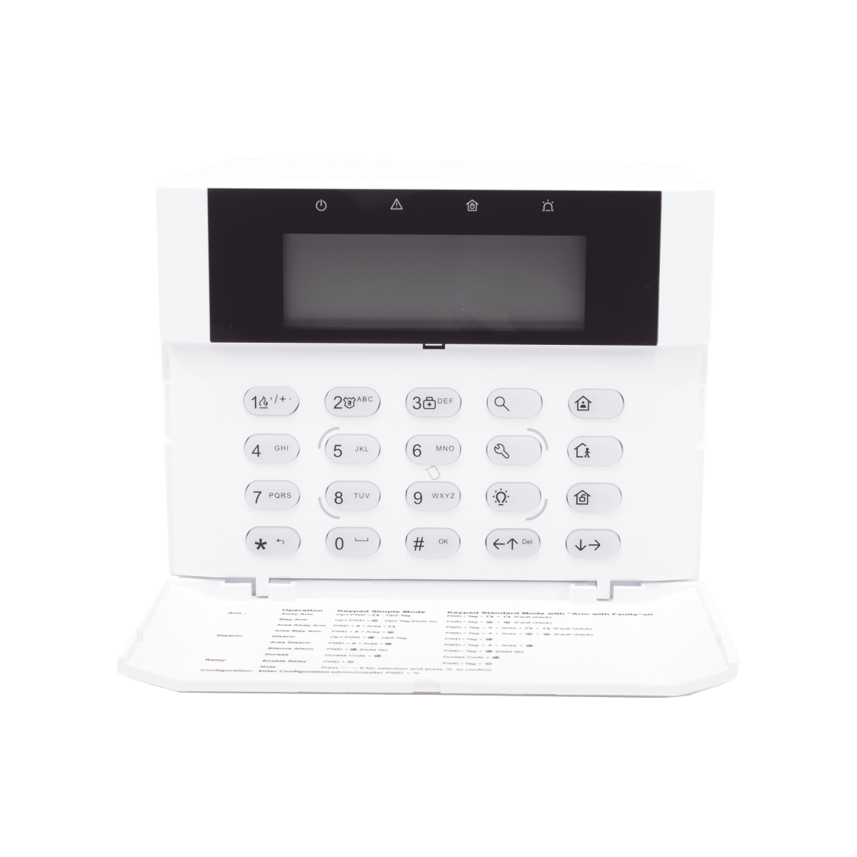 Accesorios Paneles de AlarmaHIKVISIONDS-PK1-LRT-HWBTeclado LCD con Lector de Tags para Panel AX Hybrid Pro Alarma 2 Zonas Hikvision DS - PK1 - LRT - HWB - SILYMX