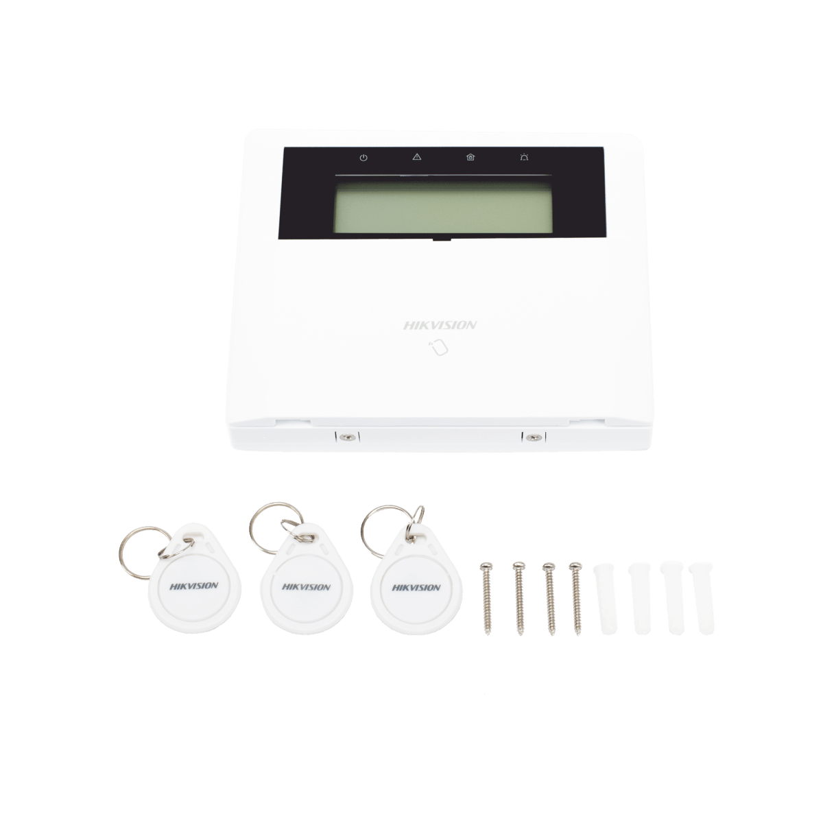 Accesorios Paneles de AlarmaHIKVISIONDS-PK1-LRT-HWBTeclado LCD con Lector de Tags para Panel AX Hybrid Pro Alarma 2 Zonas Hikvision DS - PK1 - LRT - HWB - SILYMX