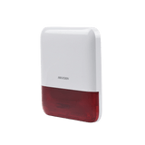 Sirenas y EstrobosHIKVISIONDS-PS1-E-WB/RSirena Inalambrica Exterior 110dB Estrobo LED Rojo IP65 Cifrado AES - 128 Hikvision DS - PS1 - E - WB/R - SILYMX