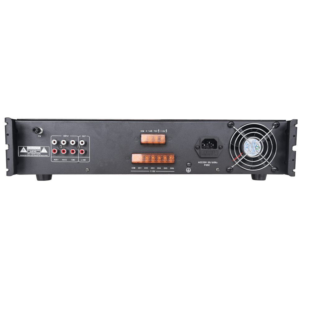 Equipos de AudioHIKVISIONDS-QAE0A240G1-VB6/110Amplificador Bluetooth 6 Canales 240W 70/100V Montaje Rack Hikvision DS - QAE0A240G1 - VB6/110 - SILYMX