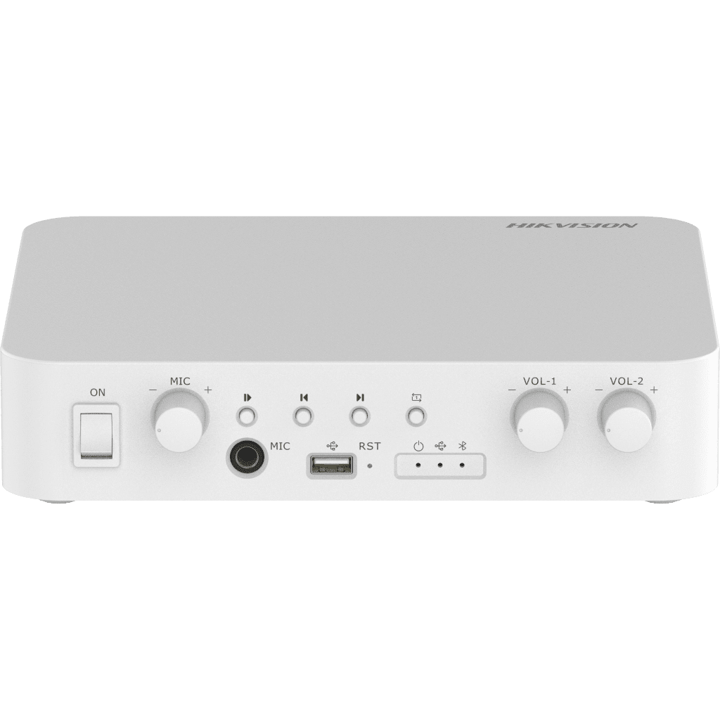 Equipos de AudioHIKVISIONDS-QAE1A80G1-VB(B)Amplificador Audio 2 Canales 40W Bluetooth 100V Hik - Connect Hikvision DS - QAE1A80G1 - VB(B) - SILYMX