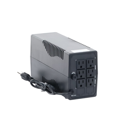 UPS No Break de 1000 VA 600W Protección Contra Descarga Entrada y Salida 120 VCA 6 Tomas NEMA 5-15R 4 con Respaldo y 2 sin Respaldo DS-UPS1000-X HIKVISION - Imagen 4