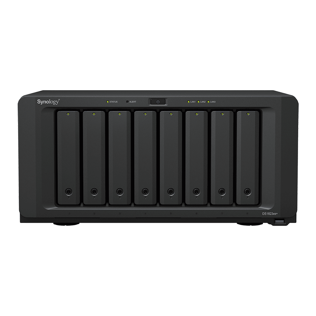 Servidor NASSYNOLOGYDS1823XS+Servidor NAS 8 Bahías 144TB Bruto Expansión 324TB 10GbE RAID Synology DS1823xs+ - SILYMX