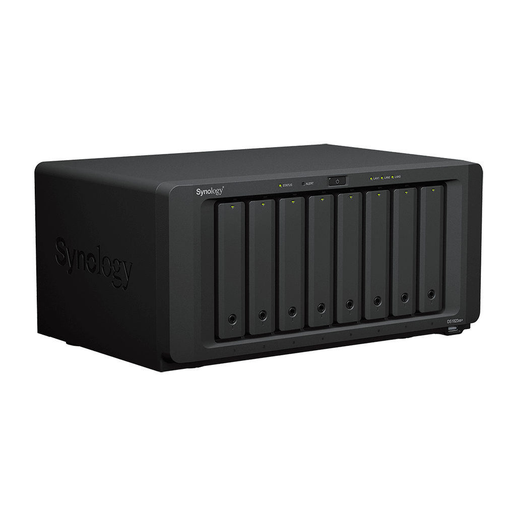 Servidor NASSYNOLOGYDS1823XS+Servidor NAS 8 Bahías 144TB Bruto Expansión 324TB 10GbE RAID Synology DS1823xs+ - SILYMX