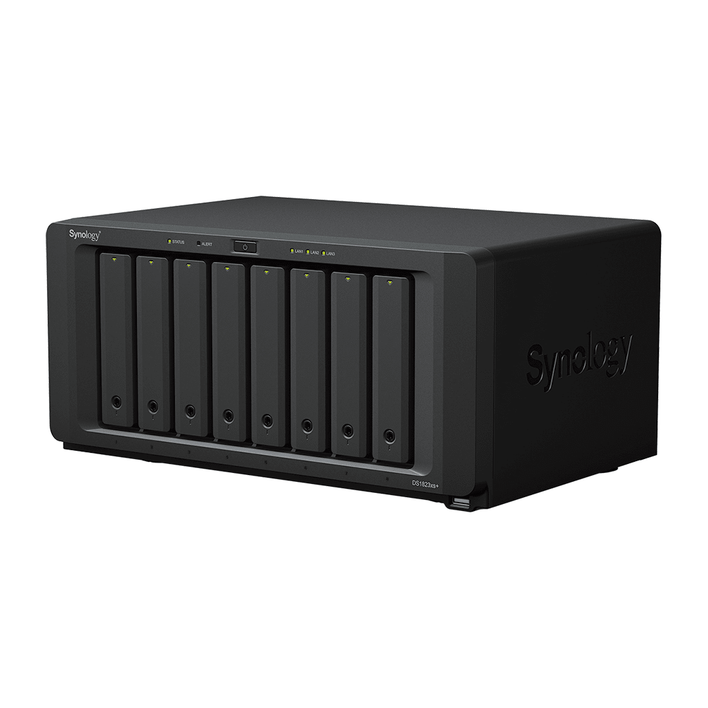 Servidor NASSYNOLOGYDS1823XS+Servidor NAS 8 Bahías 144TB Bruto Expansión 324TB 10GbE RAID Synology DS1823xs+ - SILYMX