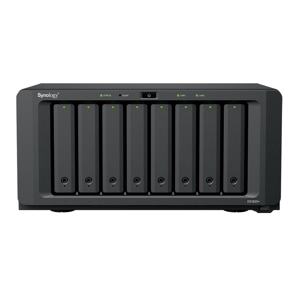 Servidor NASSYNOLOGYDS1825+NAS Servidor 8 Bahías 8GB DDR4 ECC 2.5GbE PCIe 3.0 Caché M.2 Synology DiskStation DS1825+ - SILYMX