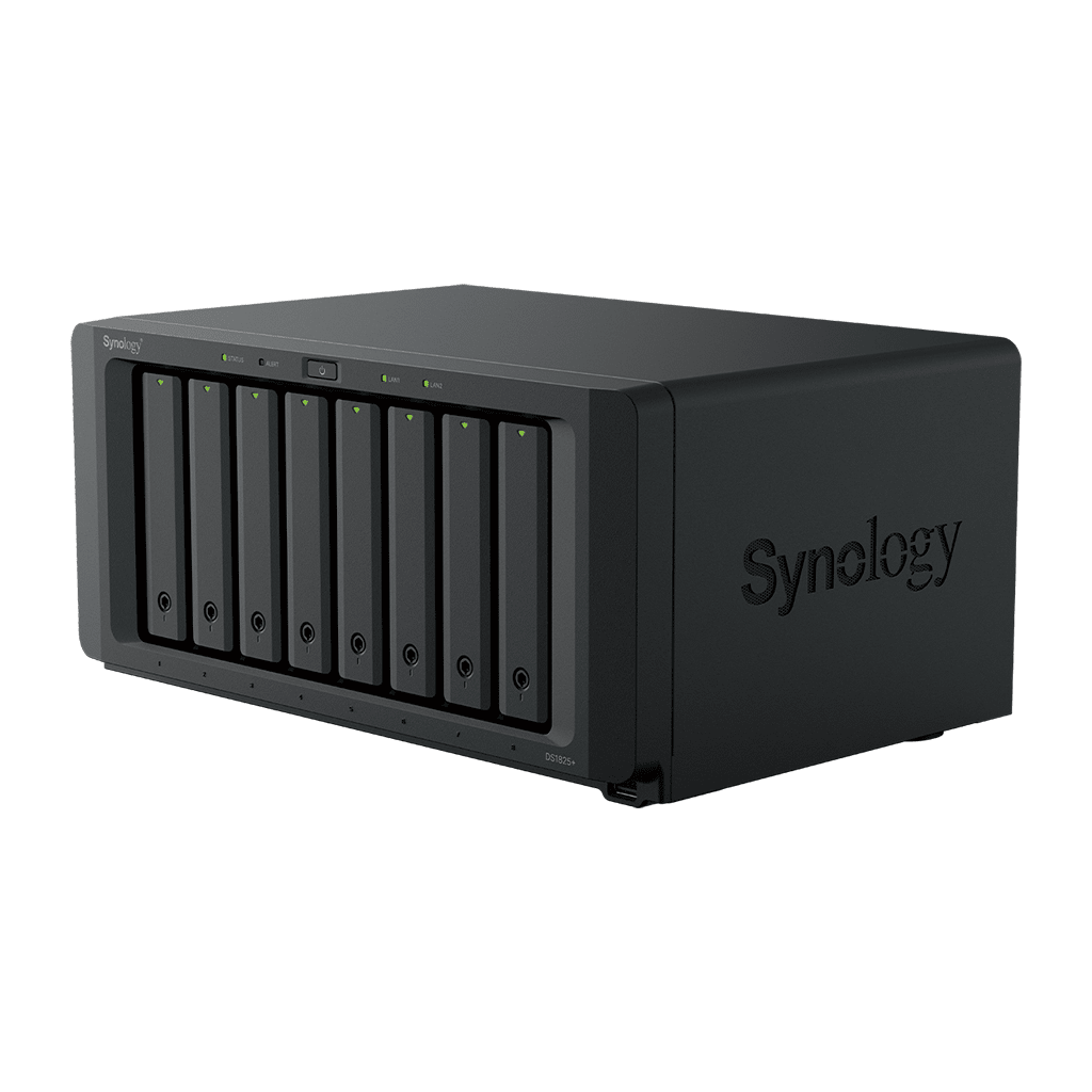 Servidor NASSYNOLOGYDS1825+NAS Servidor 8 Bahías 8GB DDR4 ECC 2.5GbE PCIe 3.0 Caché M.2 Synology DiskStation DS1825+ - SILYMX