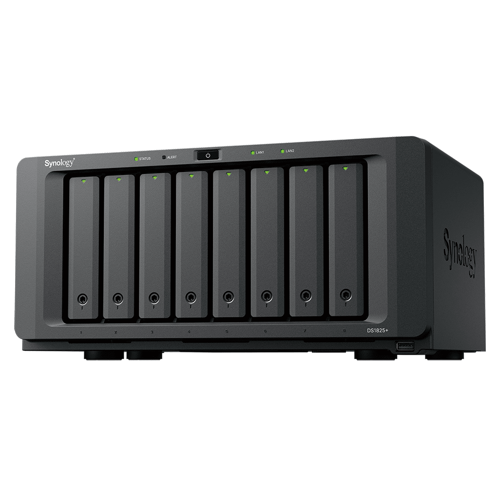 Servidor NASSYNOLOGYDS1825+NAS Servidor 8 Bahías 8GB DDR4 ECC 2.5GbE PCIe 3.0 Caché M.2 Synology DiskStation DS1825+ - SILYMX