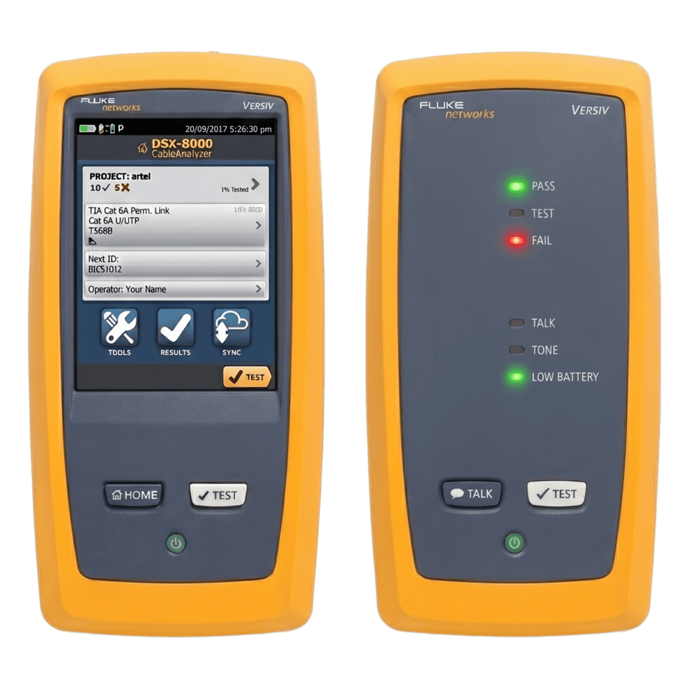 Certificador de Cobre Cat 5e a Cat 8 2 GHz Precision VI WiFi Versiv Fluke Networks DSX2-8000INT - Imagen 1