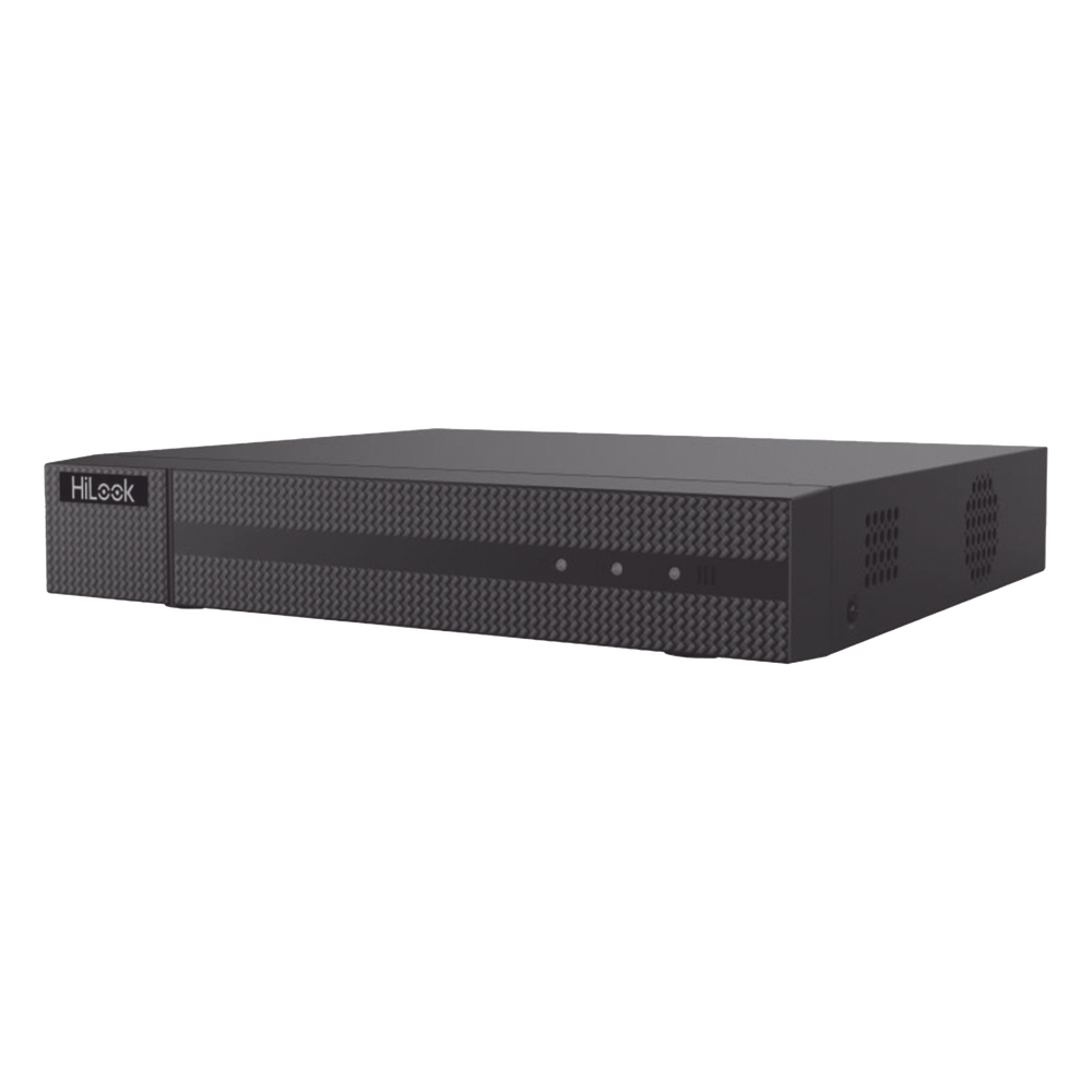 DVR Pentahibrido 4 Canales TurboHD + 1 IP 2MP 1080p Lite AcuSense Lite Audio Coaxitron H.265+ HiLook DVR-204G-M1/T - Imagen 1