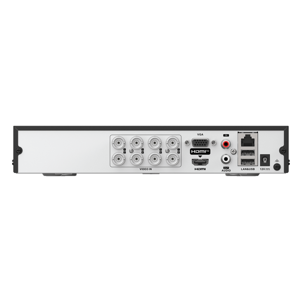 DVR Pentahíbrido / 8 Canales TurboHD + 4 Canales IP / 5 Megapixel Lite / Audio Bidireccional / AcuSense Lite / H.265+ / 1 Bahía HDD HiLook by HIKVISION - Imagen 4