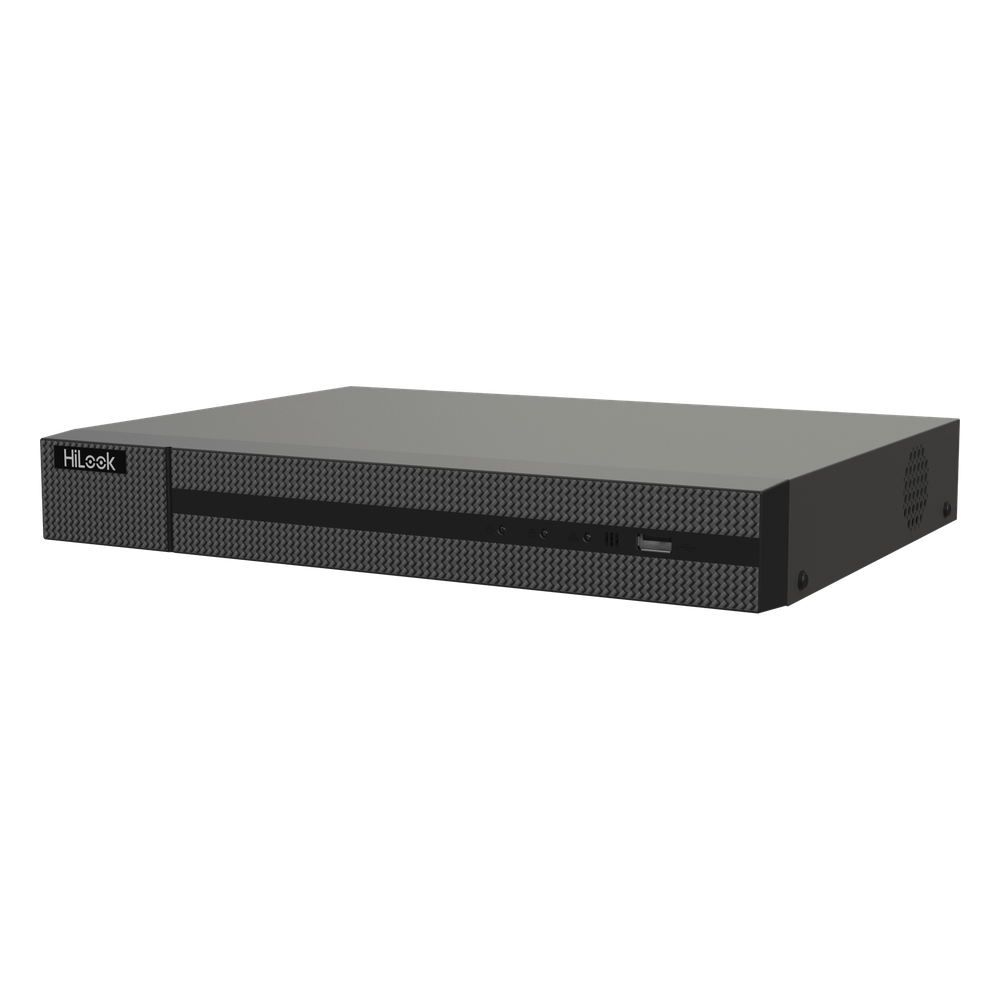 DVR Híbrido 16 Canales / 8 Megapixel (4K) / Audio Bidireccional / AcuSense Lite / H.265+ / 1 Bahía HDD HiLook by HIKVISION - Imagen 1