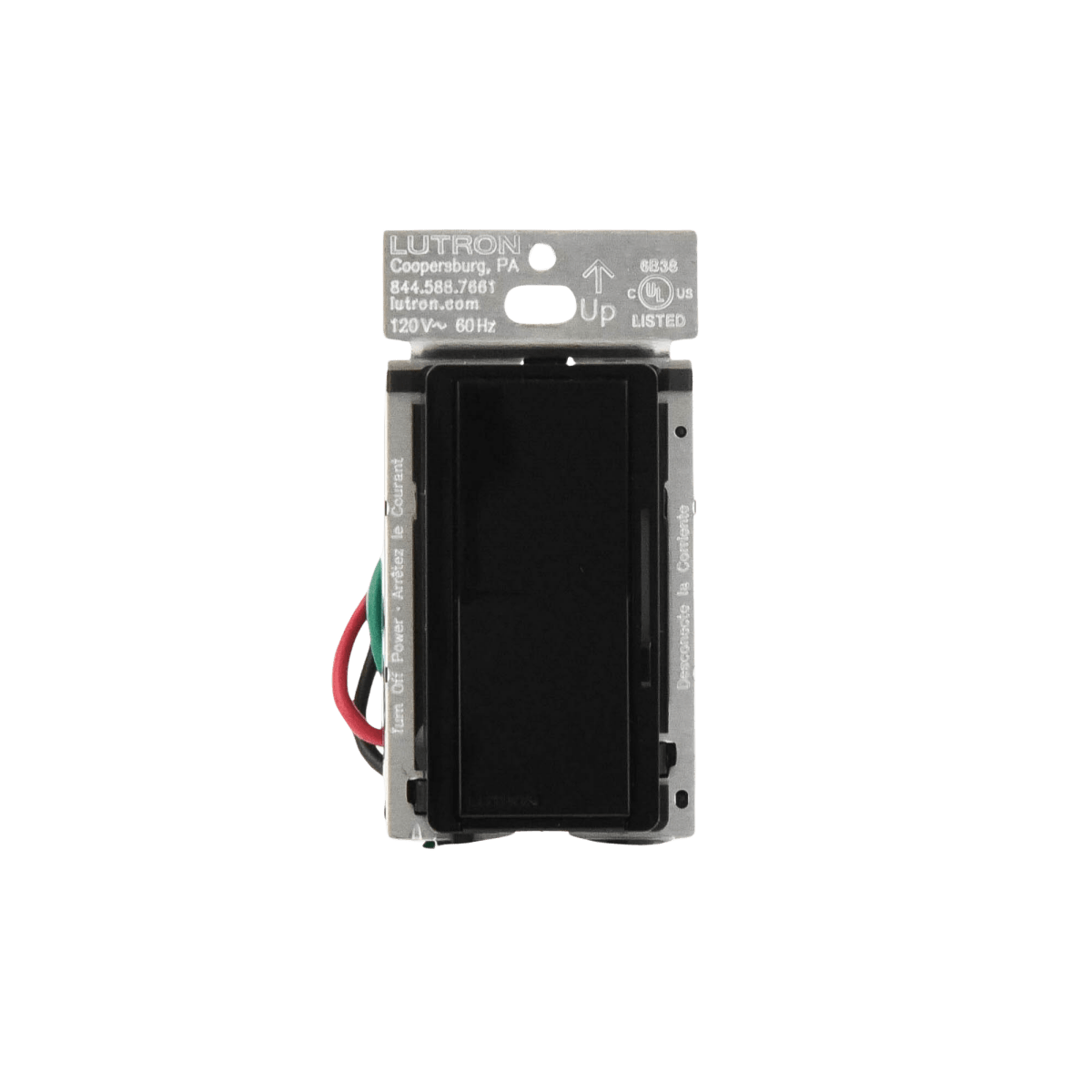 AutomatizaciónLUTRON CASETA WIRELESSDVRF6LBLAtenuador Pared Inalámbrico 150W LED 600W INC/HAL Sin Neutro Lutron Caseta Wireless DVRF6LBL - SILYMX