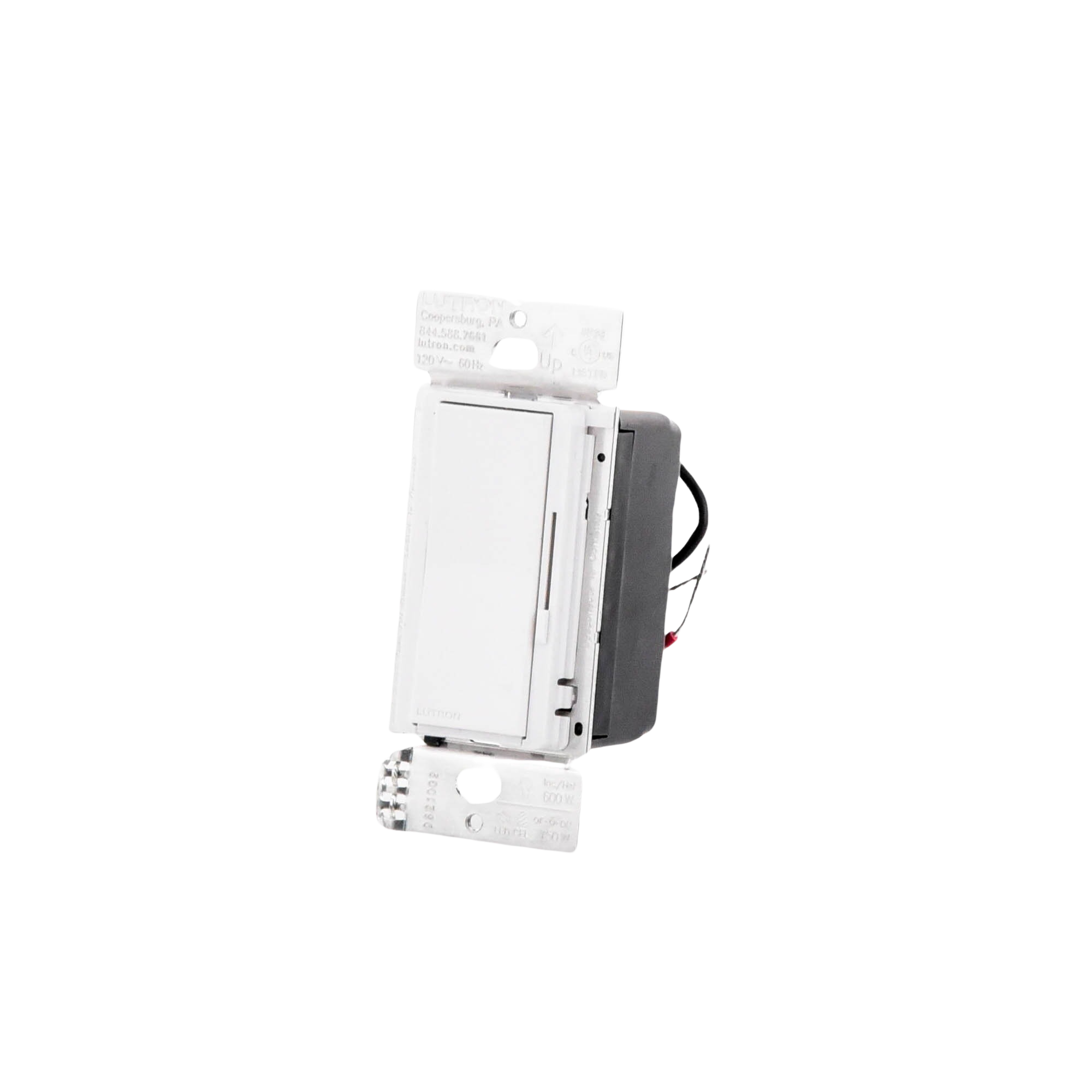 (Caseta Wireless) DIVA Atenuador de pared. Aumenta/Disminuye Intensidad de Iluminación. No requiere cable neutro. 150W LED / 600W INC/HAL LUTRON CASETA WIRELESS - Imagen 1