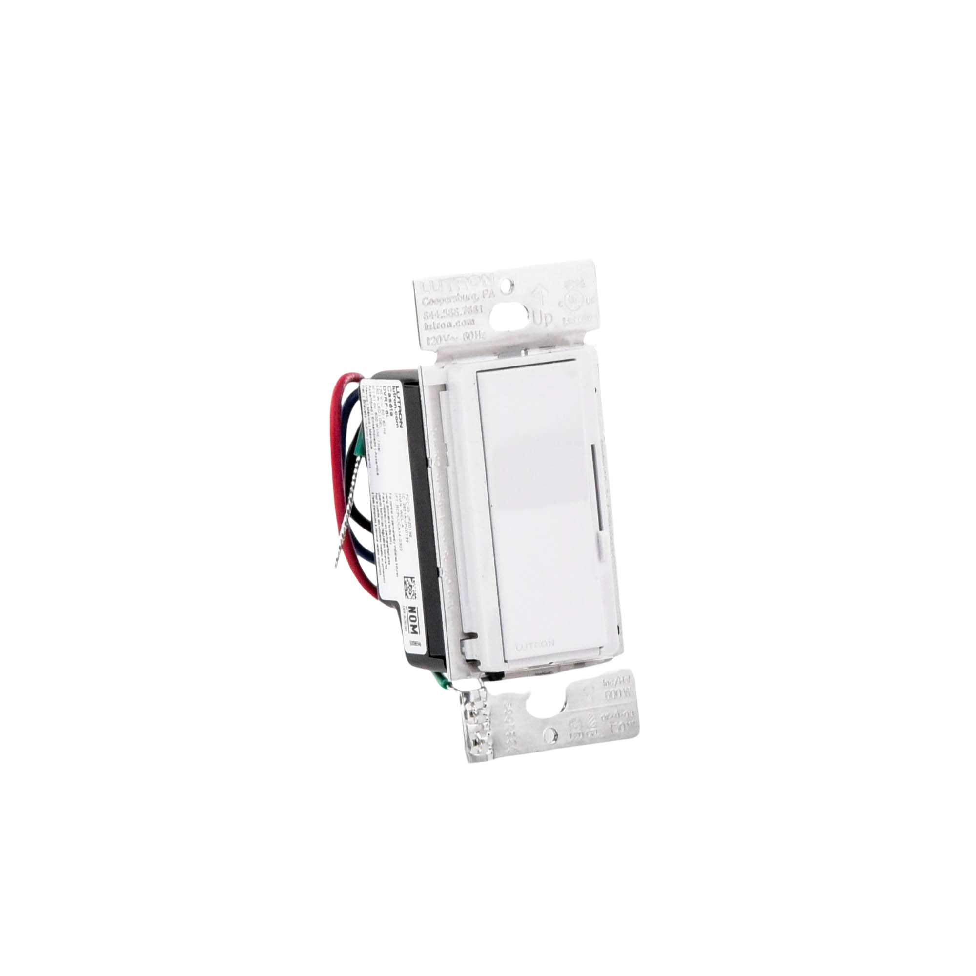 (Caseta Wireless) DIVA Atenuador de pared. Aumenta/Disminuye Intensidad de Iluminación. No requiere cable neutro. 150W LED / 600W INC/HAL LUTRON CASETA WIRELESS - Imagen 2