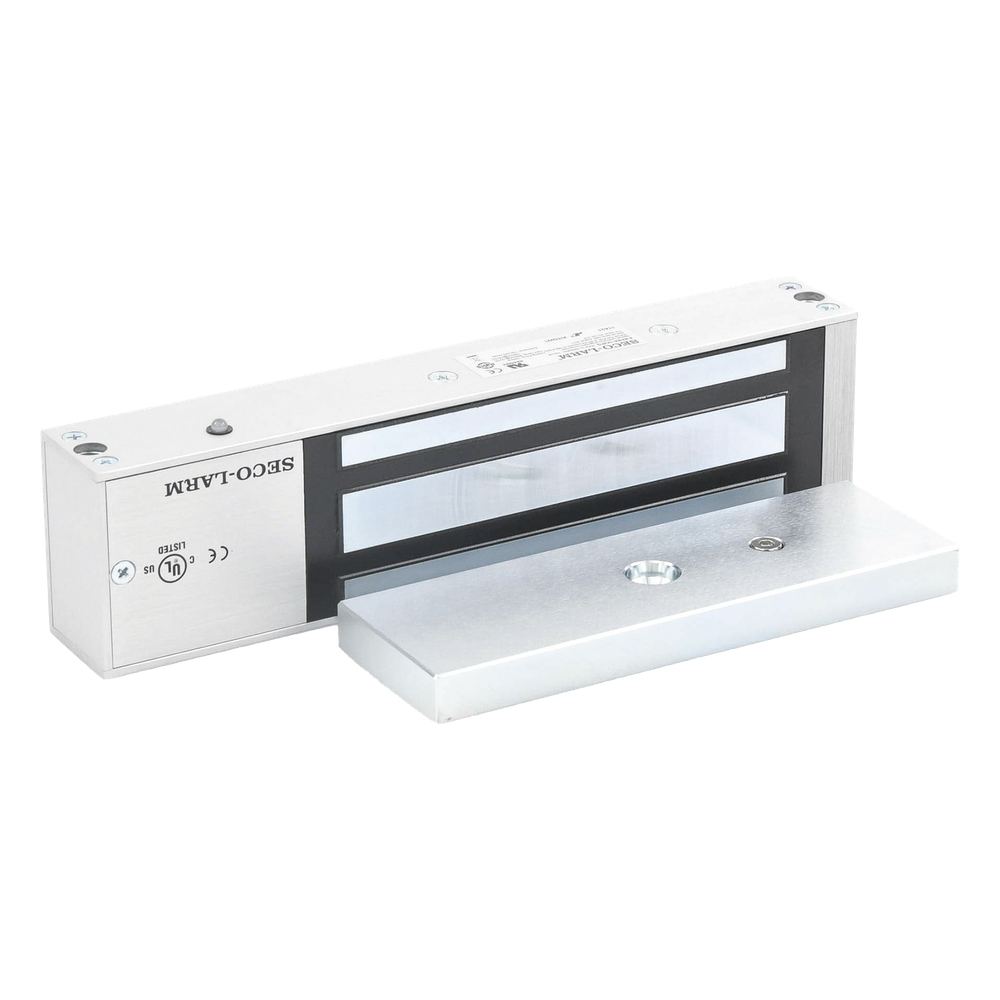 Chapa Magnética / 1200 lbs (545 kg) / Sensor de Unión y Posición / LED Bicolor / 12/24 Vdc Seleccionable / UL / Sin Magnetismo Residual ENFORCER SECOLARM - Imagen 3