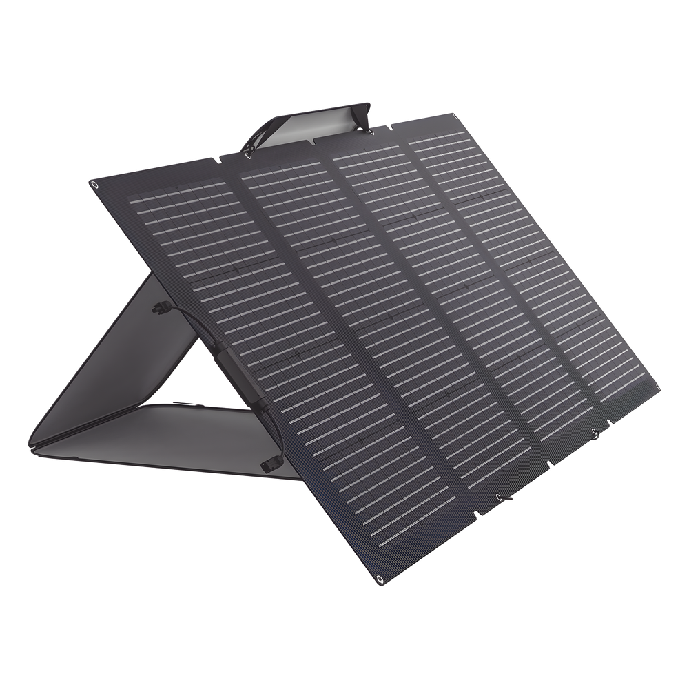 Módulo Solar Portátil y Flexible de 220W Recomendado para Estaciones Portátiles EFD330, EFD350 ó EFD500 / Ajuste de Ángulo / Carga Eficiente / Incluye Cable XT60 a MC4 ECOFLOW - Imagen 1