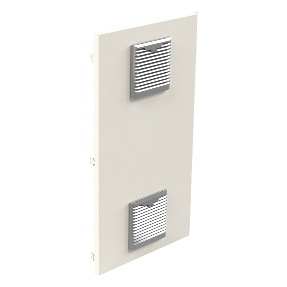 Gabinete Acero Galv. para 2 Baterías PL110D12 (400 x 730 x 300mm). Puerta Ventilada. Acc. para piso o poste No incluidos. EPCOM INDUSTRIAL - Imagen 3
